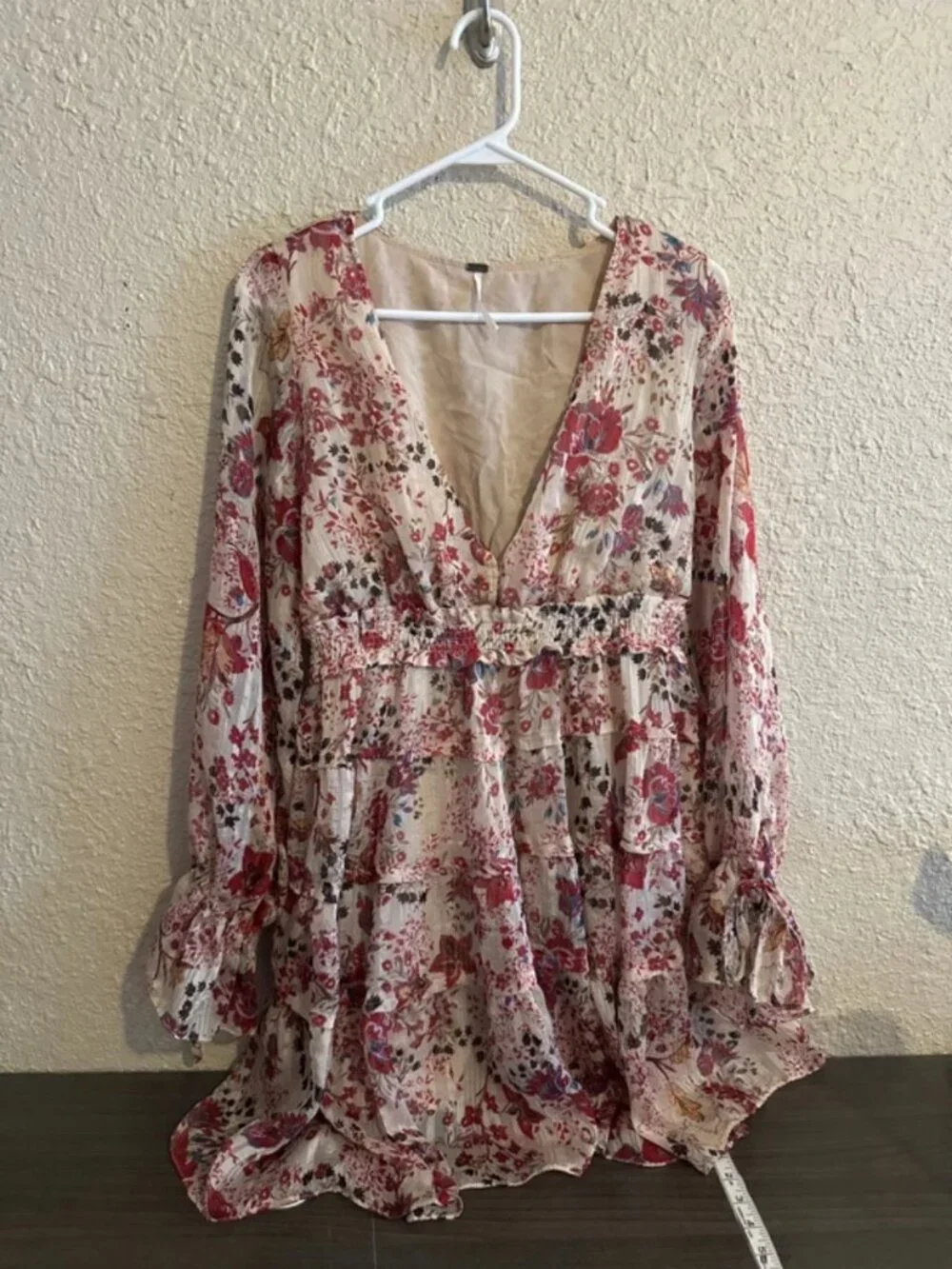 Free people medium dress tiered floral boho